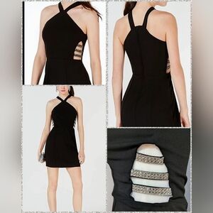 Speechless, Diamond Side Cut-Outs, Black Mini Dress, Women/Jr. Size 3, NWOT